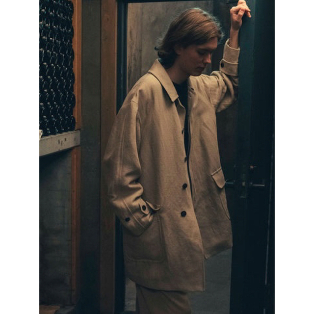 COMOLI(コモリ)のA.PRESSE (アプレッセ) Linen Half Coat (BEIGE) メンズのジャケット/アウター(その他)の商品写真