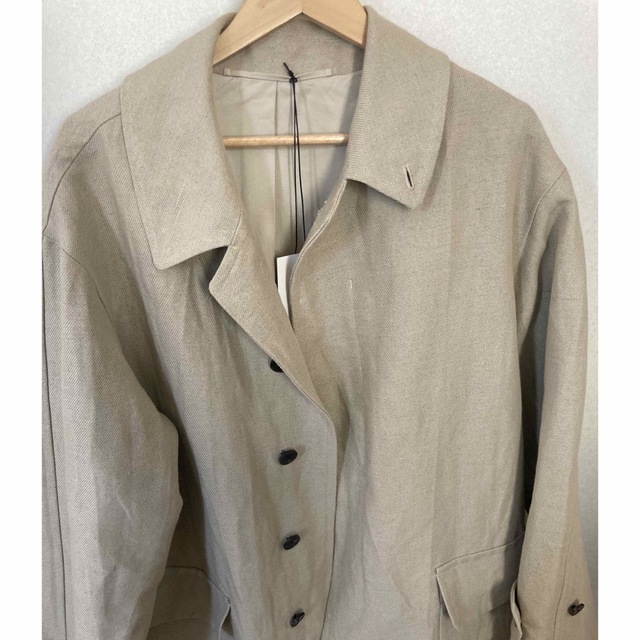 COMOLI(コモリ)のA.PRESSE (アプレッセ) Linen Half Coat (BEIGE) メンズのジャケット/アウター(その他)の商品写真