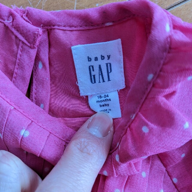 babyGAP(ベビーギャップ)のベビーギャップ　長袖トップス　カットソー　シフォンブラウス　90 キッズ/ベビー/マタニティのキッズ服女の子用(90cm~)(ブラウス)の商品写真