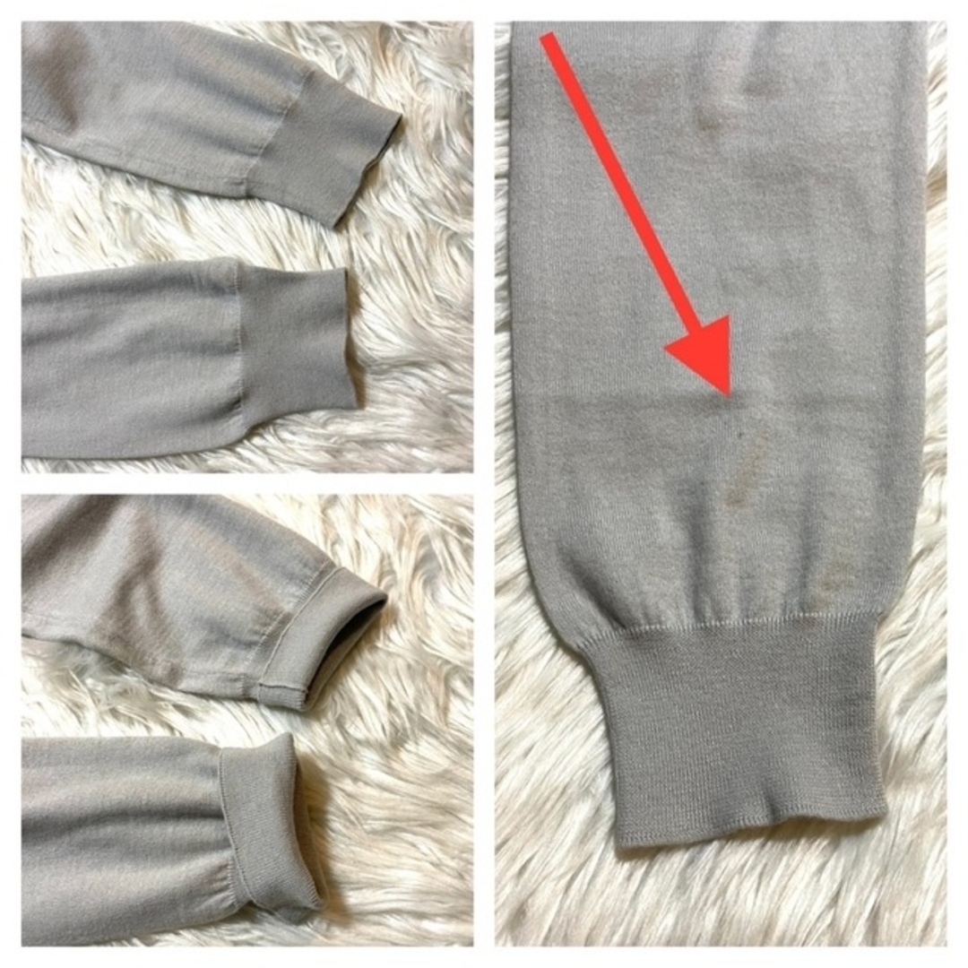 本物 ランウェイ エルメス ボーダー Vネック カシミア ニット セーター