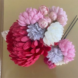 【美品】結婚式　前撮り　髪飾り　ヘアアクセ卒業式　和装　成人式(ヘアアクセサリー)