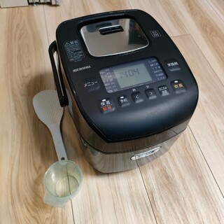 アイリスオーヤマ(アイリスオーヤマ)のrc-pd30-b アイリスオーヤマ 圧力IHジャー炊飯器 3合 2020年製(炊飯器)