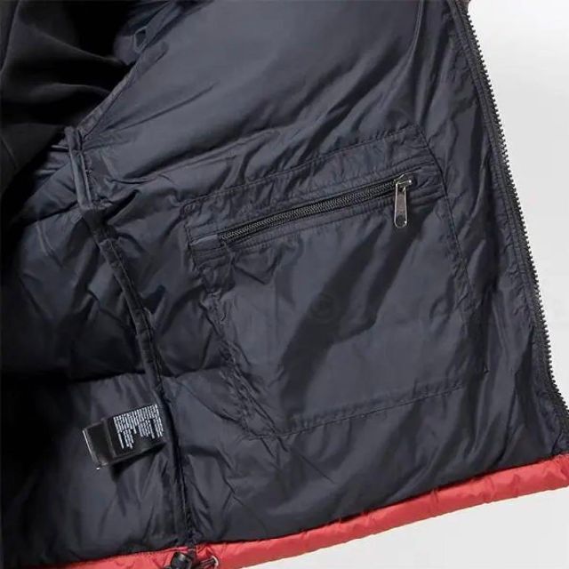 THE NORTH FACE(ザノースフェイス)のザ ノースフェイス ダウンジャケット ヌプシ レッド USモデル アウター 軽量 メンズのジャケット/アウター(ダウンジャケット)の商品写真