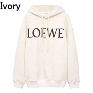 ロエベ(LOEWE)の●新品/正規品● LOEWE ロゴ プリント フーディー ブラッシュド(パーカー)