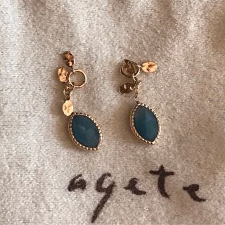 agete - アガット agete k10 ラズライト ピアスチャームの通販 by