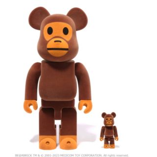 アベイシングエイプ(A BATHING APE)のBABY MILO® BE@RBRICK FLOCKY 100% 400% (その他)