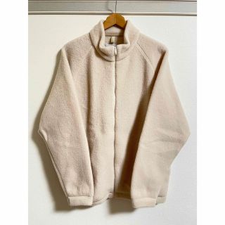 オイルペイント YAECA(ヤエカ) ウールフリースブルゾン ホワイト ...