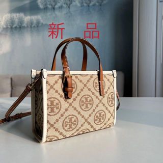 Tory Burch - トリーバーチ Tモノグラム ミニスクエアトートバッグの