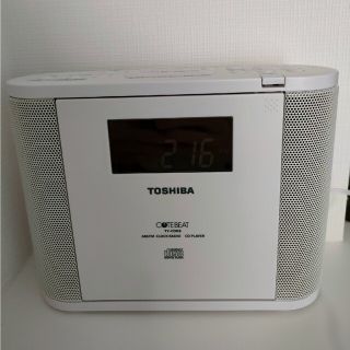 【新品未使用】東芝 CDクロックラジオ TY-CDR8 W