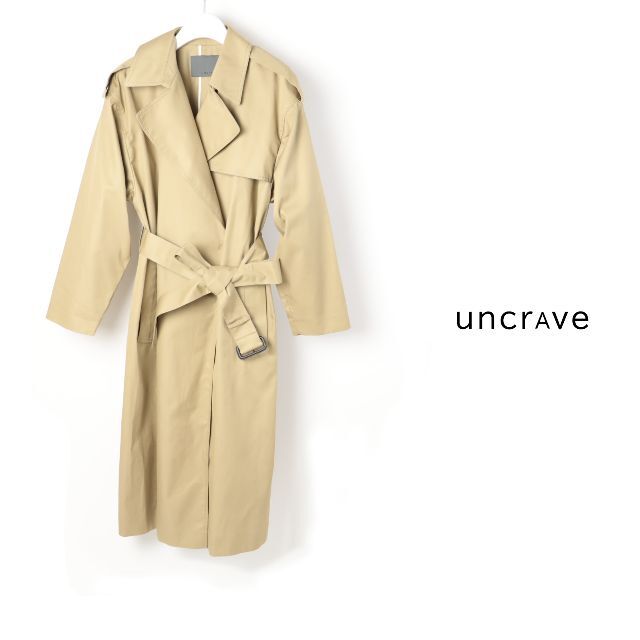 761a 新品 uncrave 定番 アンクレイヴ プルーフトレンチ コート１