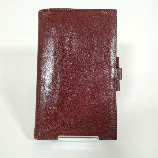 送関込 美品 エルメス 手帳カバー アジェンダ ヴィジョン H刻印 ワイン