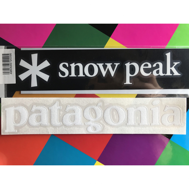 Snow Peak(スノーピーク)の★最安出品★新品未使用　パタゴニア&スノーピーク   カッティングステッカー　 スポーツ/アウトドアのスポーツ/アウトドア その他(その他)の商品写真