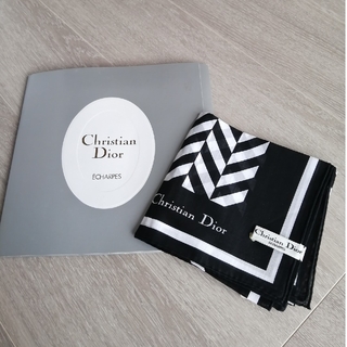 クリスチャンディオール(Christian Dior)のChristian Dior　ディオール　スカーフ　綿100%(バンダナ/スカーフ)