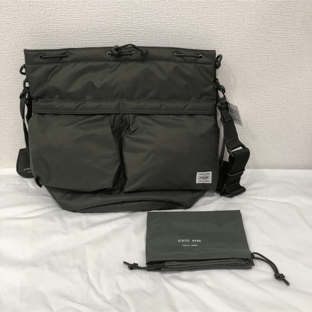 新品 タグ付 PORTER × HYKE  2WAY BAG  オリーブ L