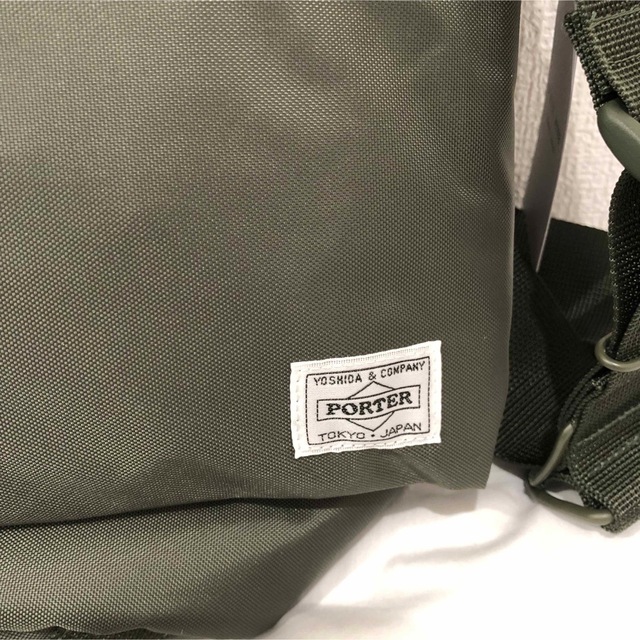 新品 タグ付 PORTER × HYKE  2WAY BAG  オリーブ L