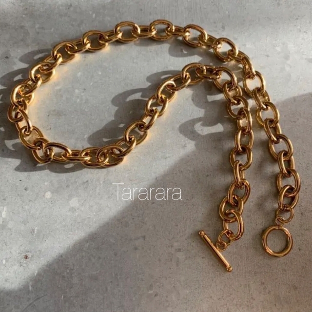 ●ステンレス chain ネックレス●金属アレルギー対応 レディースのアクセサリー(ネックレス)の商品写真