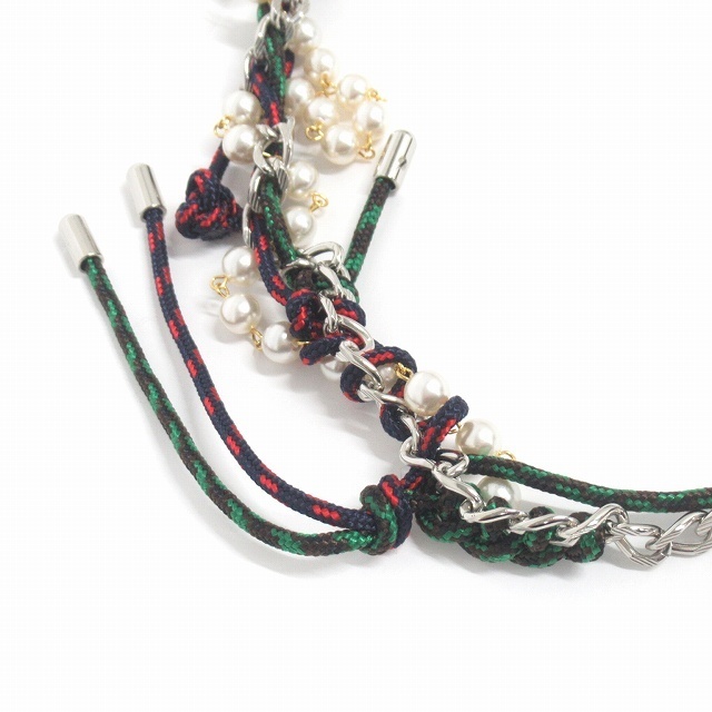 極美品 23SS カラー kolor ミックス ブレイド ネックレス