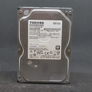 トウシバ(東芝)のHDD  1TB  7200RPM　東芝製　管理番号 1T012(PCパーツ)