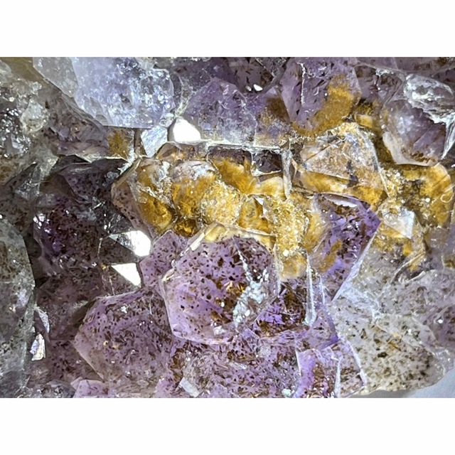 カクセコナイト内包 ✨アメジスト　クラスター 原石　ラフストーン 1