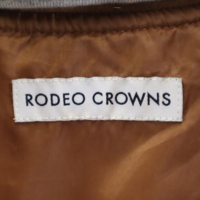 RODEO CROWNS(ロデオクラウンズ)のロデオクラウンズ バックロゴ フーデッド 中綿ジャケット S ブラウン系 Rodeo Crowns レディース 【中古】  【230204】 レディースのジャケット/アウター(ロングコート)の商品写真