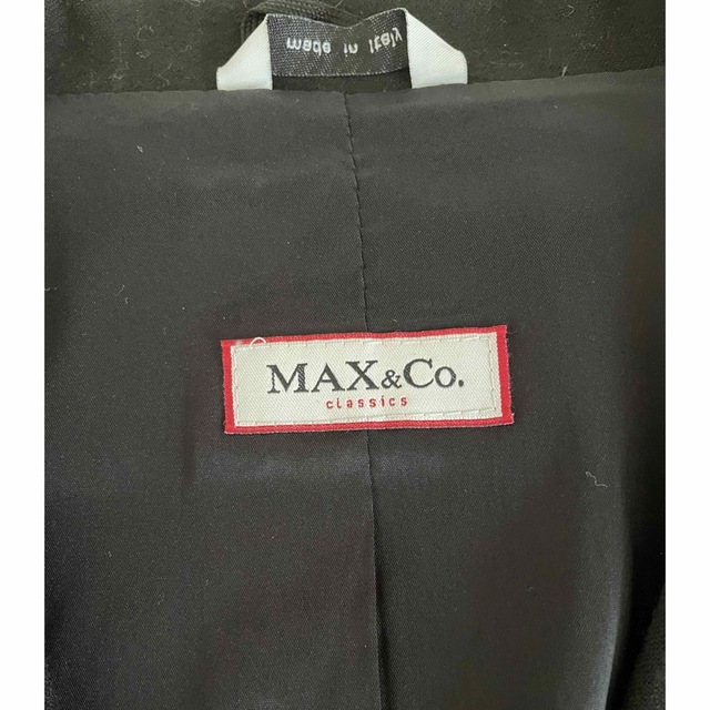 Max & Co.(マックスアンドコー)のMAX&Co.黒パンツスーツ卒業式就活ブラックフォーマル レディースのフォーマル/ドレス(スーツ)の商品写真
