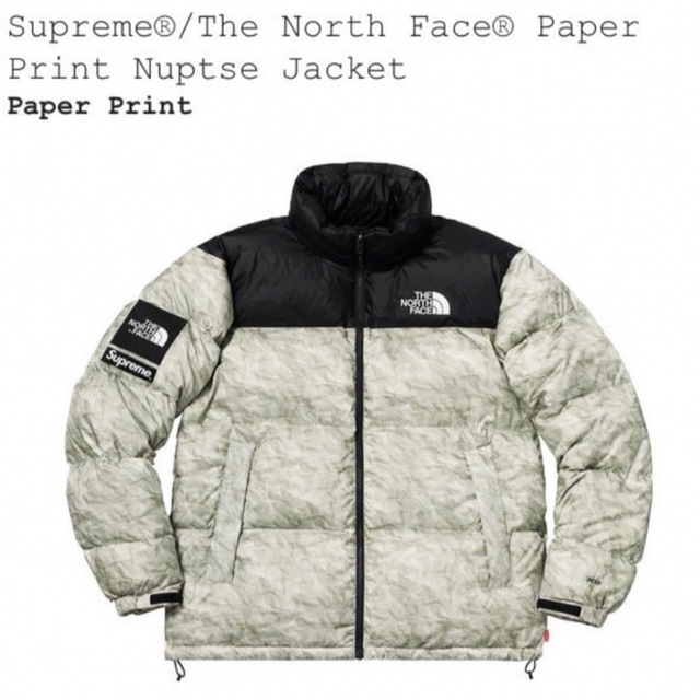 Supreme - Mサイズ Supreme North Face Paper Nuptse ヌプシ