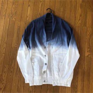 アズールバイマウジー(AZUL by moussy)のチマヨ　グラデーション　長袖　ショールカーデ(カーディガン)