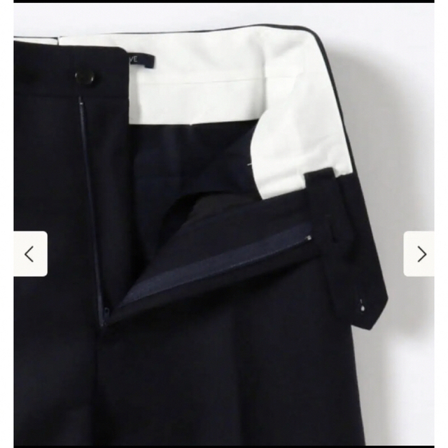 新品タグ付】完売◇YLEVE ウールギャバジン パンツ◇ネイビー /0 | www