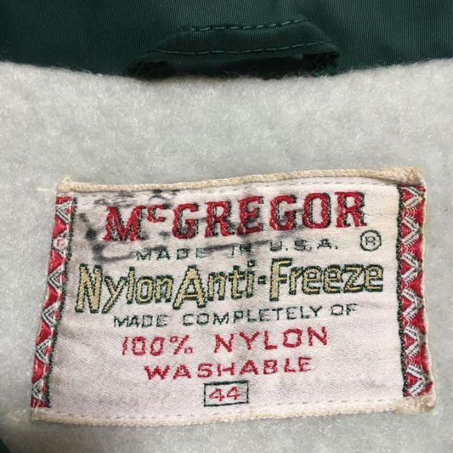 60s USA製 McGREGOR ナイロン コーチジャケット 深緑 42 60s USA製 McGREGOR ナイロン コーチジャケット 深緑 42