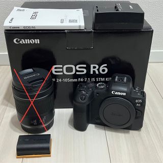 キヤノン(Canon)の美品　CANON EOS R6 ボディ(ミラーレス一眼)