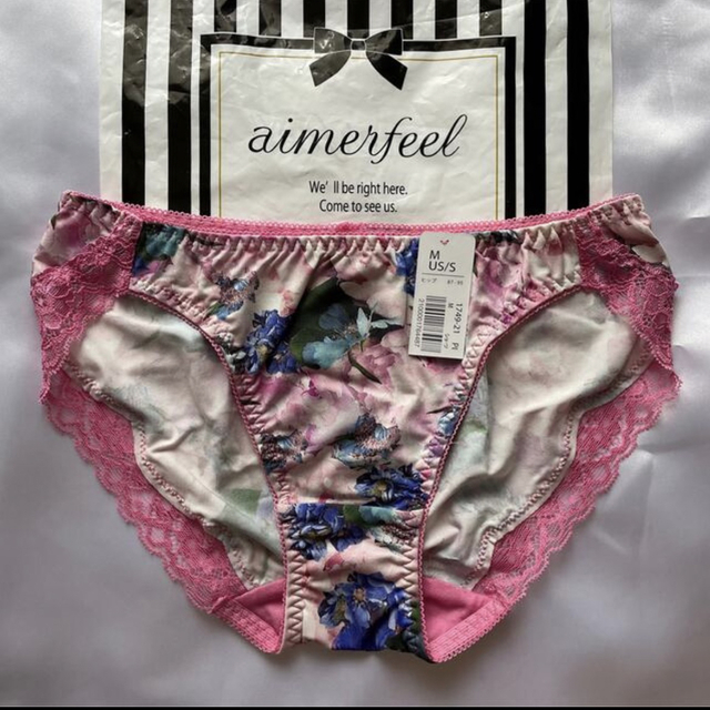 超人気ブティック aimer feel - エメフィール♡ショーツ 花柄 ピンク 可愛い 廃盤 下着・アンダーウェア