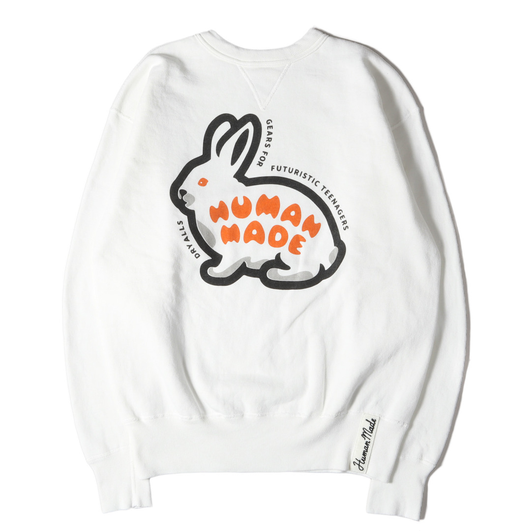 human made rabbit cardigan gray XL