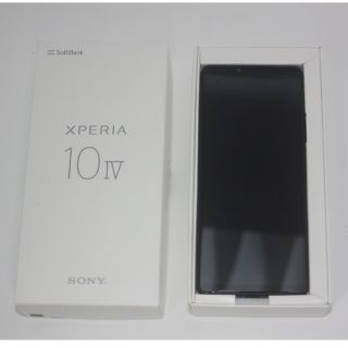 【未使用】Xperia 10 IV ブラック Softbank エクスペリア ソ(スマートフォン本体)