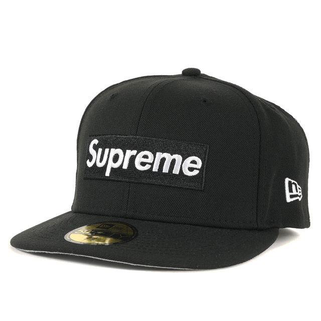 【逸品】 Box Money ベースボールキャップ マネーBOXロゴ ニューエラ ERA NEW キャップ シュプリーム Supreme - Supreme Logo 【メンズ】【中古】【美品】 帽子 3/8(58.7cm) 7 ブラック 22AW 59FIFTY Era New キャップ