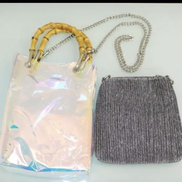 Ameri VINTAGE(アメリヴィンテージ)のアメリ★MEDI AURORA CLEAR BAG★PVCバック オーロラカラー レディースのバッグ(ショルダーバッグ)の商品写真