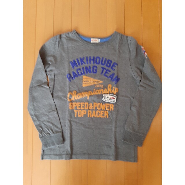 mikihouse(ミキハウス)のミキハウス　 長袖Tシャツ　グレー　150 中古 キッズ/ベビー/マタニティのキッズ服男の子用(90cm~)(Tシャツ/カットソー)の商品写真