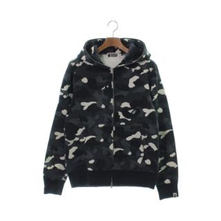 A BATHING APE パーカー XL 茶x黄x黒等(総柄)