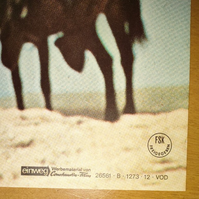 荒野の用心棒 ドイツポスター オリジナル イーストウッド 夕陽のガンマン エンタメ/ホビーのコレクション(印刷物)の商品写真
