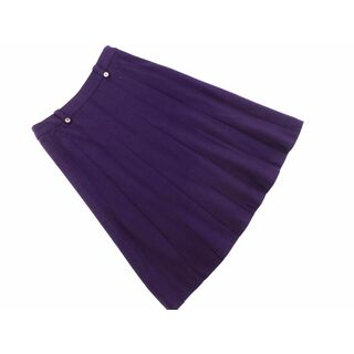 ノーリーズ(NOLLEY'S)のNOLLEY'S ノーリーズ ウール混 スカート size34/紫 ◇■ レディース(ひざ丈スカート)