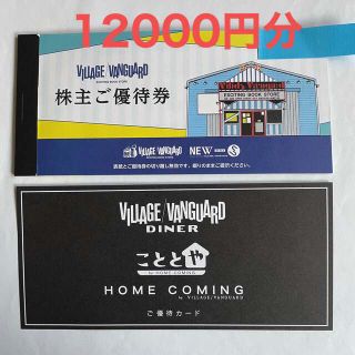 12000円分/ヴィレッジヴァンガード/株主優待券(ショッピング)