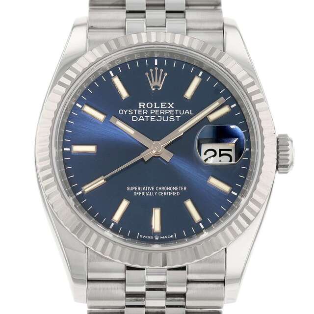 ROLEX - ロレックス デイトジャスト36 SS/K18WGホワイトゴールド ラ126234 ROLEX 腕時計 ブルー文字盤