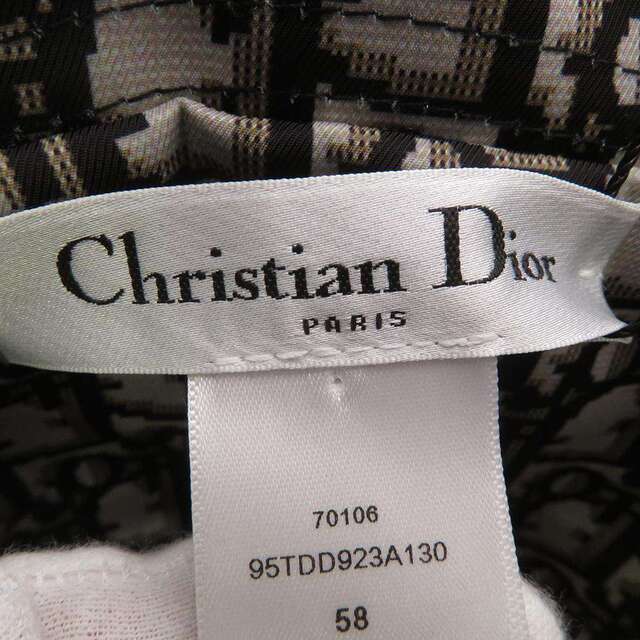 Dior(ディオール)のクリスチャン・ディオール ハット オブリーク リバーシブルハット サイズ58 95TDD923A130 Christian Dior 帽子 レディースの帽子(ハット)の商品写真