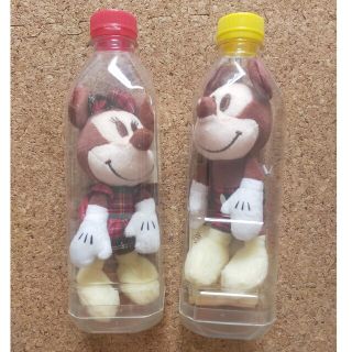 ディズニー(Disney)のミッキーミニーストラップ　KIRIN午後の紅茶ペットボトル(ノベルティグッズ)