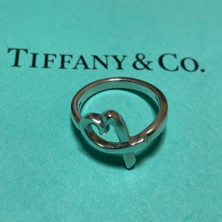 ティファニー(Tiffany & Co.)の美品 定番 ティファニー ラビングハートリング 13号 14号(リング(指輪))