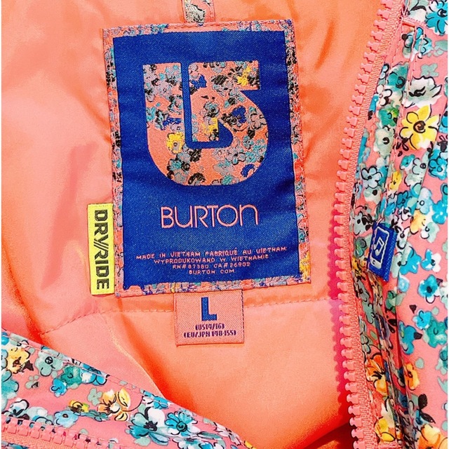 BURTON(バートン)のバートン キッズ 花柄 スキーウェア スノーウェア パンツ ダウンジャケット スポーツ/アウトドアのスキー(ウエア)の商品写真