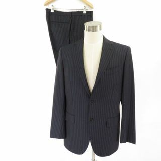 シップス(SHIPS)の SHIPS シップス Tailoring Style スーツ 1点 ネイビー 50 ウール100％ 背抜き ストライプ カノニコ メンズ AM3905B11 (スーツジャケット)