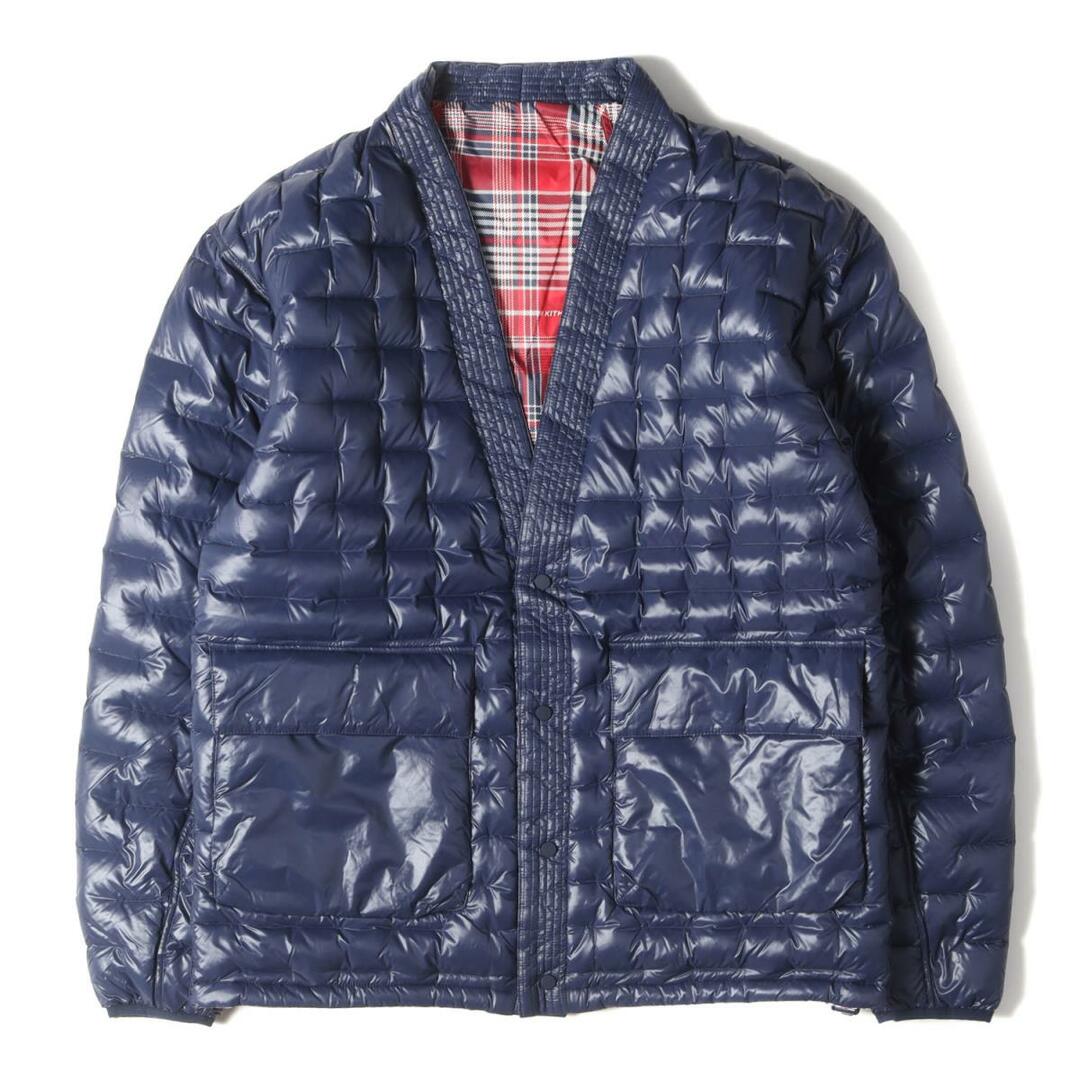 KITH NYC キス ニューヨークシティー ジャケット 21AW ×adidas Terrex アディダス テレックス 裏地 チェック リバーシブル 中綿 Puffer Gi Red Plaid  ネイビー レッドチェック O アウター ブランド 【メンズ】【美品】【R034】