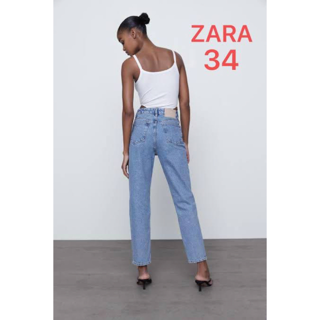 ZARA(ザラ)のZARA マムフィットデニム　34 レディースのパンツ(デニム/ジーンズ)の商品写真