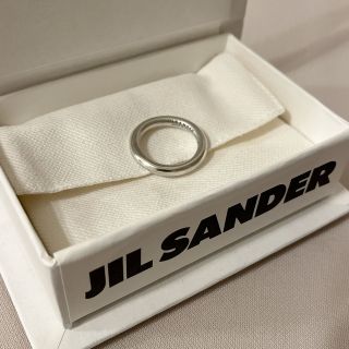 ジルサンダー(Jil Sander)のJIL SANDER シルバー クラシック ロゴ メンズ リング(リング(指輪))