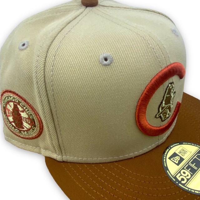 NEW ERA(ニューエラー)の新品 ニューエラ シカゴカブス 7 1/2 サイドパッチ ベージュcubs メンズの帽子(キャップ)の商品写真